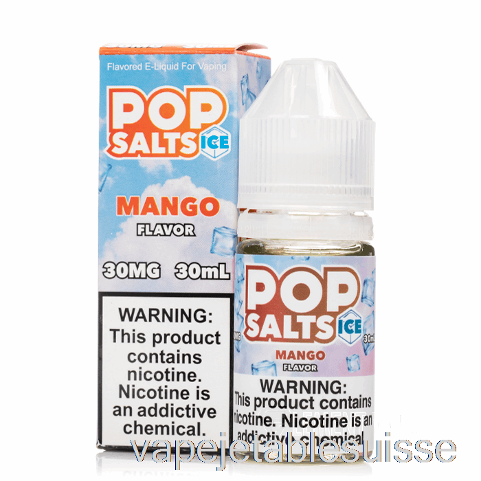 Vape Suisse Glace Mangue - Pop Sels - 30ml 50mg